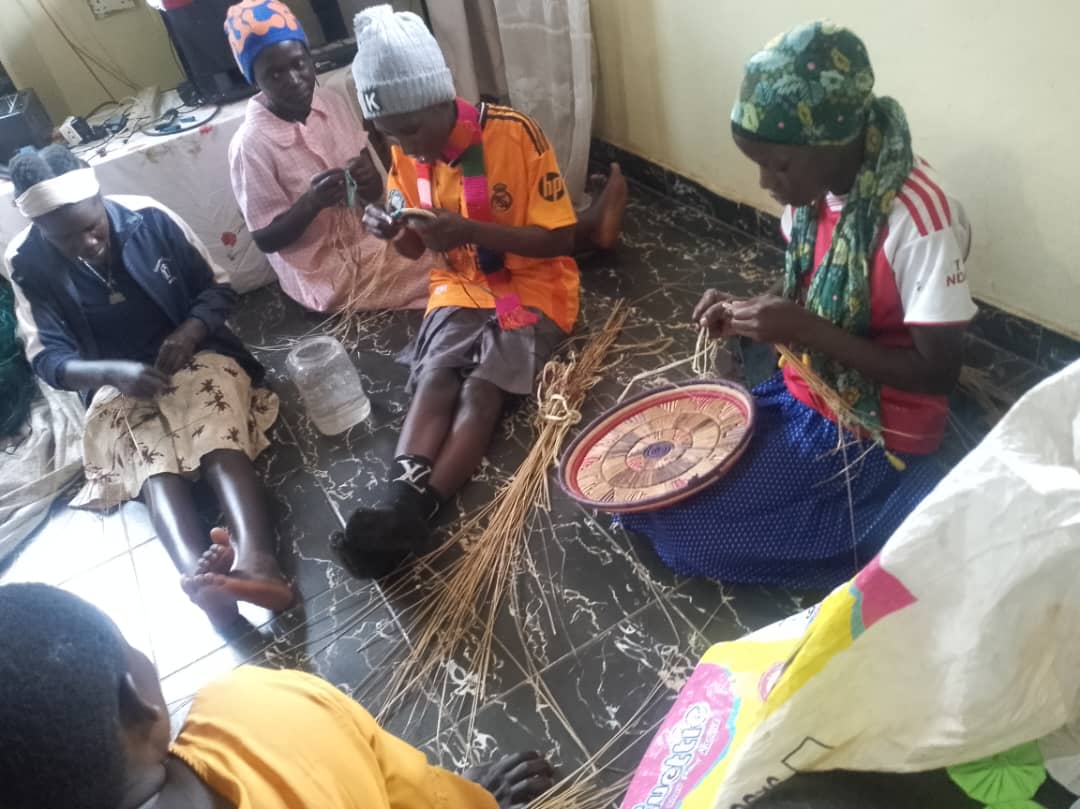Girls crafting